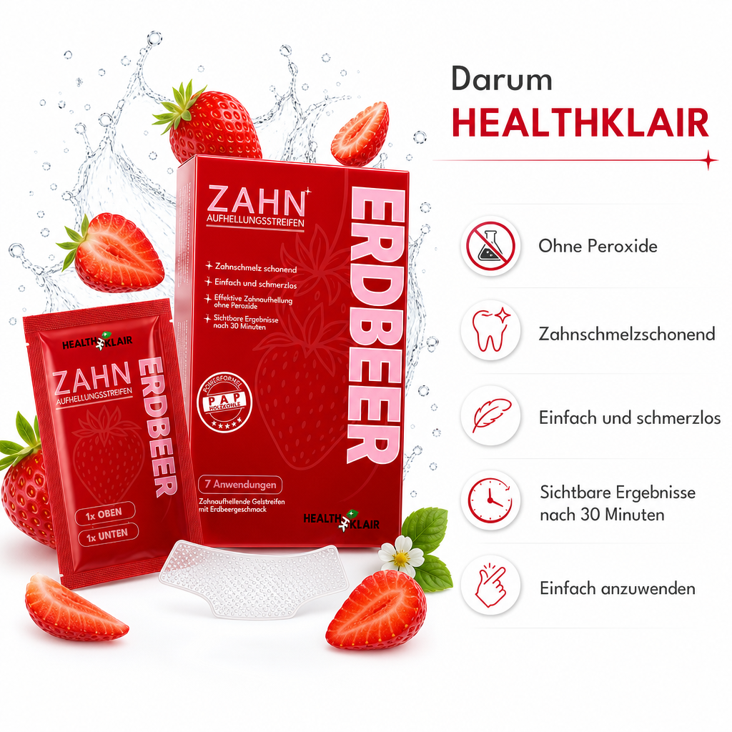 KLAIR Whitening Strips Erdbeere