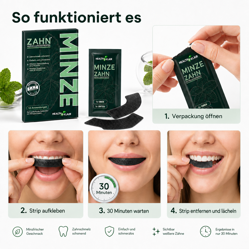 KLAIR Whitening Strips Minze