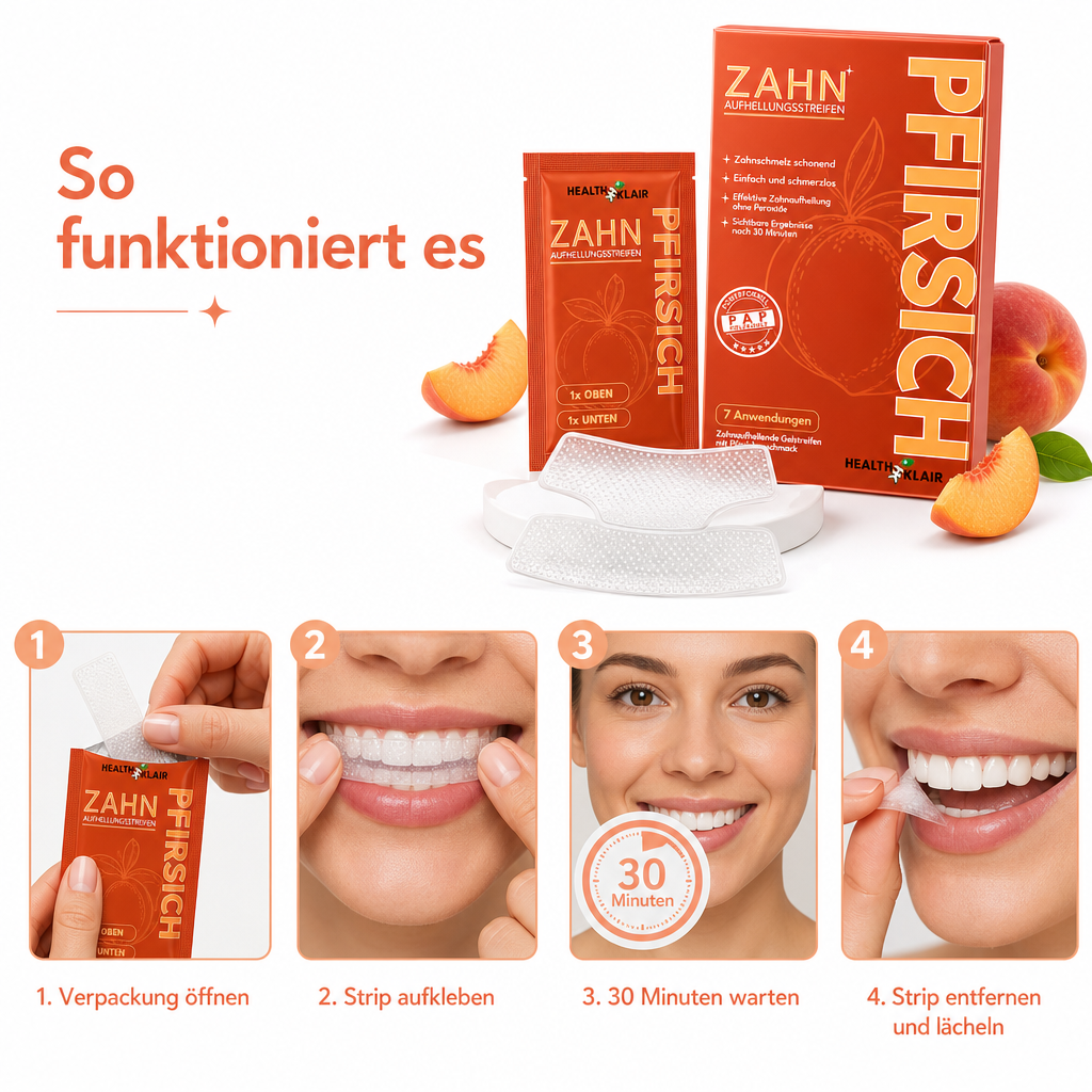 KLAIR Whitening Strips Pfirsich