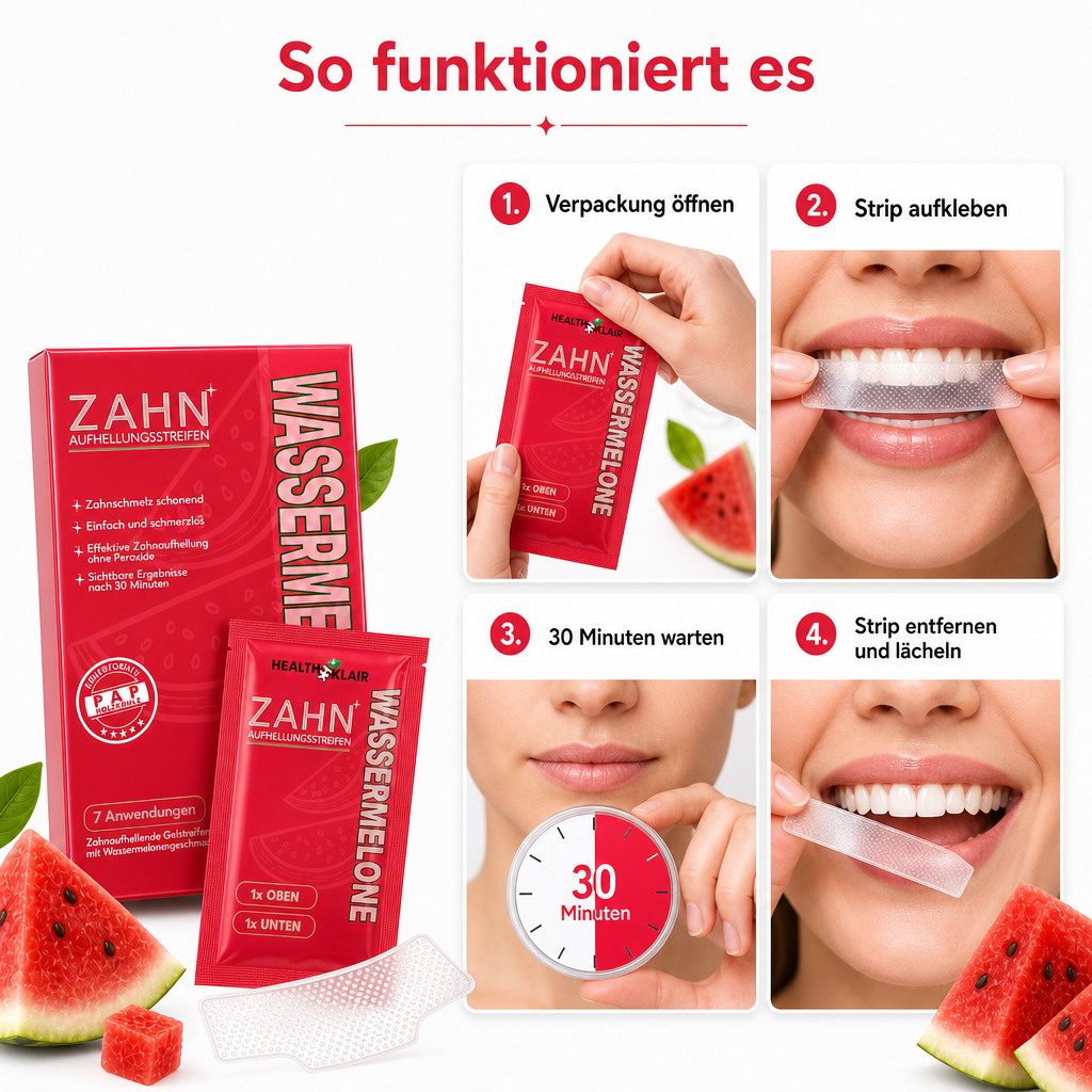 KLAIR Whitening Strips Wassermelone