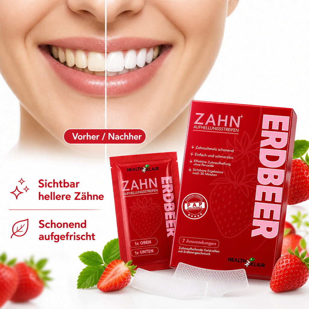 KLAIR Whitening Strips Erdbeere
